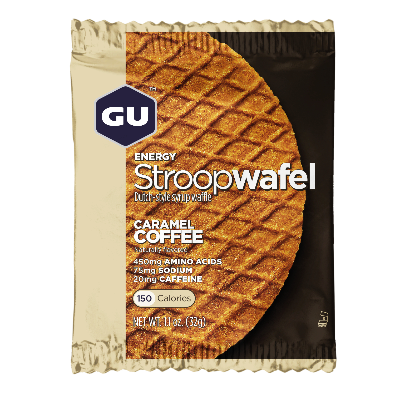 Caja de Waffles Carmel Coffee GU Energy - Rideshop