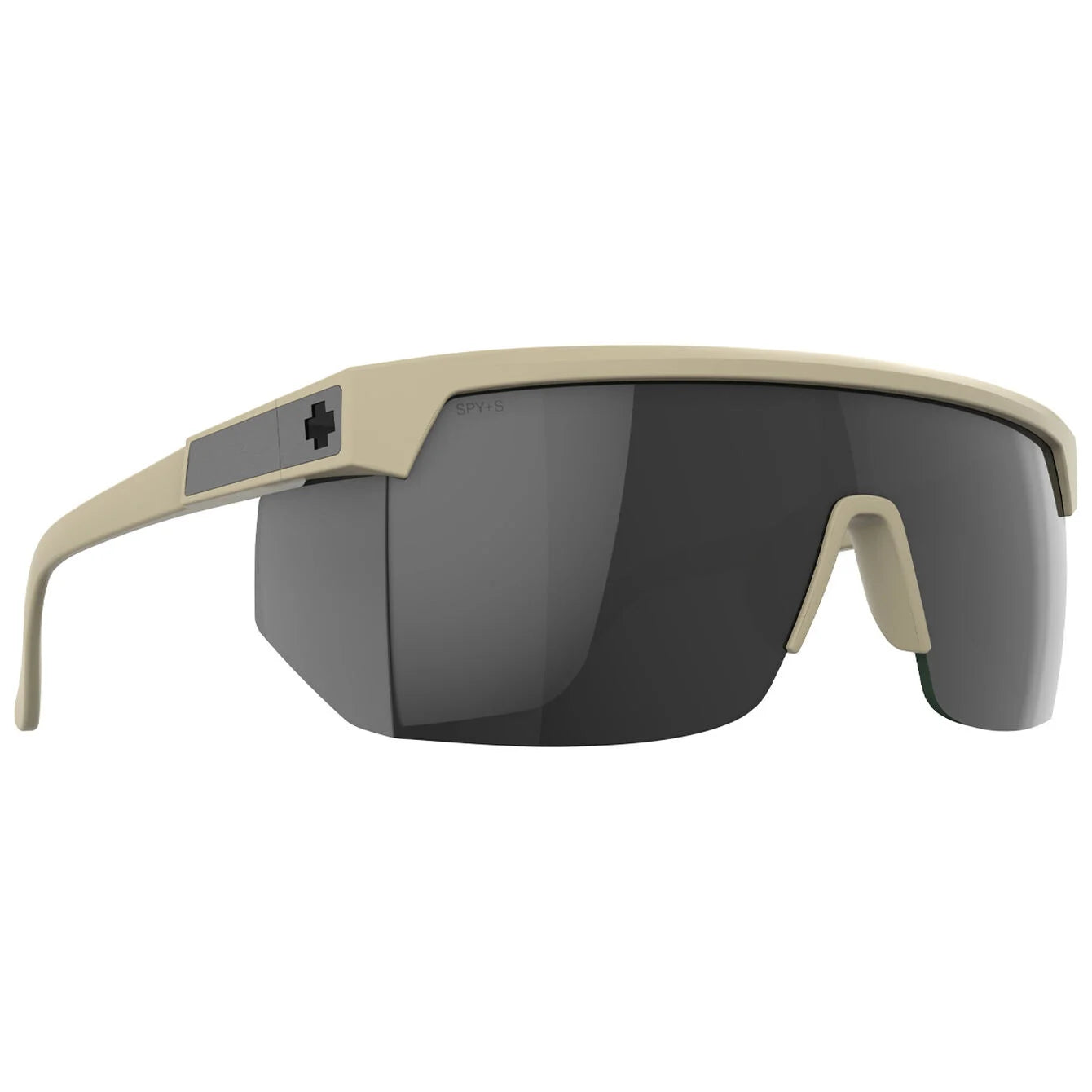 Anteojos SPY+ Super Flynn ANSI Matte Sand - Happy Gray Green Black Mirror