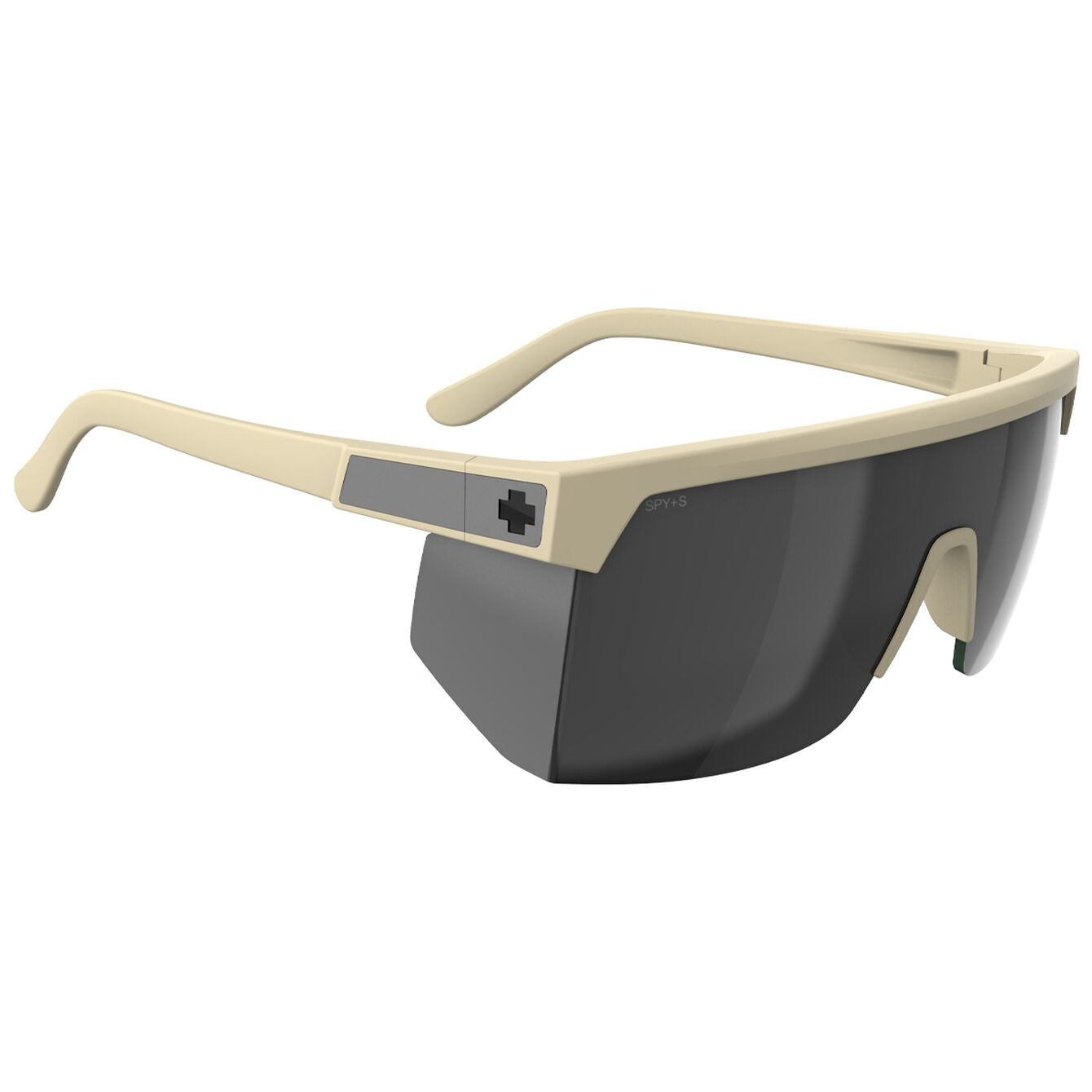 Anteojos SPY+ Super Flynn ANSI Matte Sand - Happy Gray Green Black Mirror