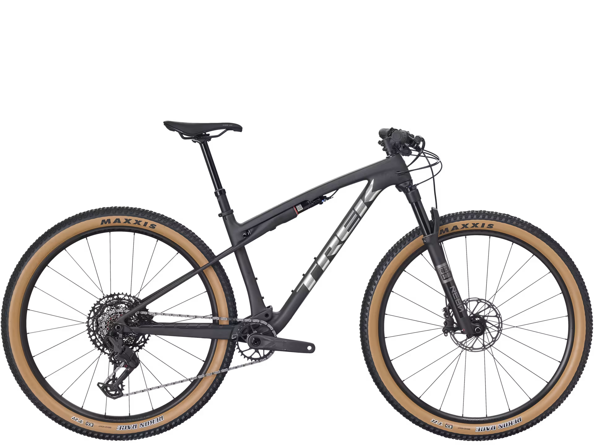 Bicicleta XC Trek Supercaliber SL 9.6 Matte Carbon Gloss Black Splatter 2da Gen