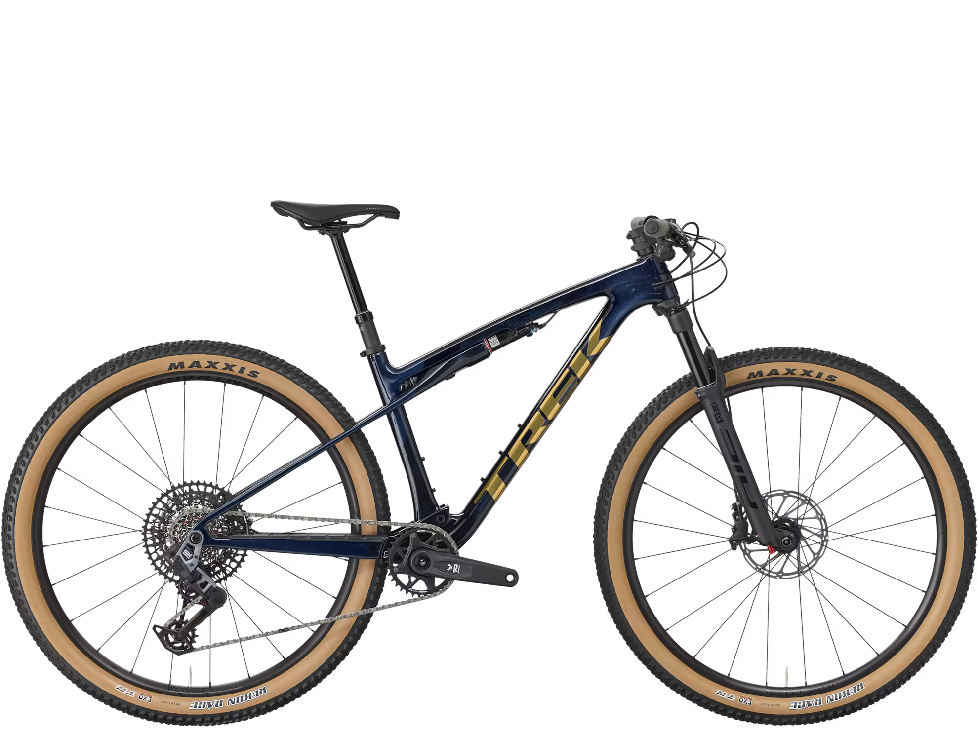 Bicicleta MTB Trek Supercaliber 9.7 GX AXS Gen 2 Azul Oscuro