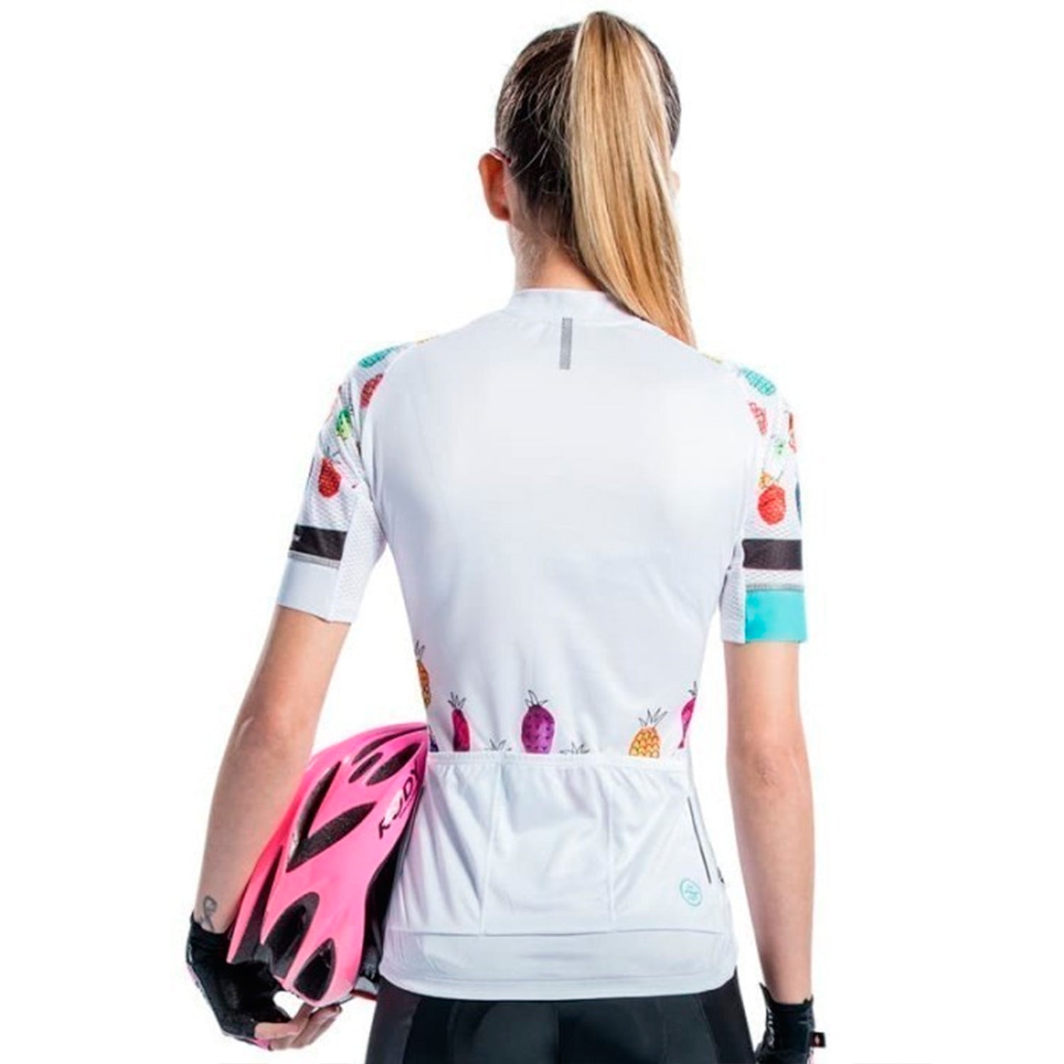 Tricota Ciclismo Blanca/Diseno Mujer Santic