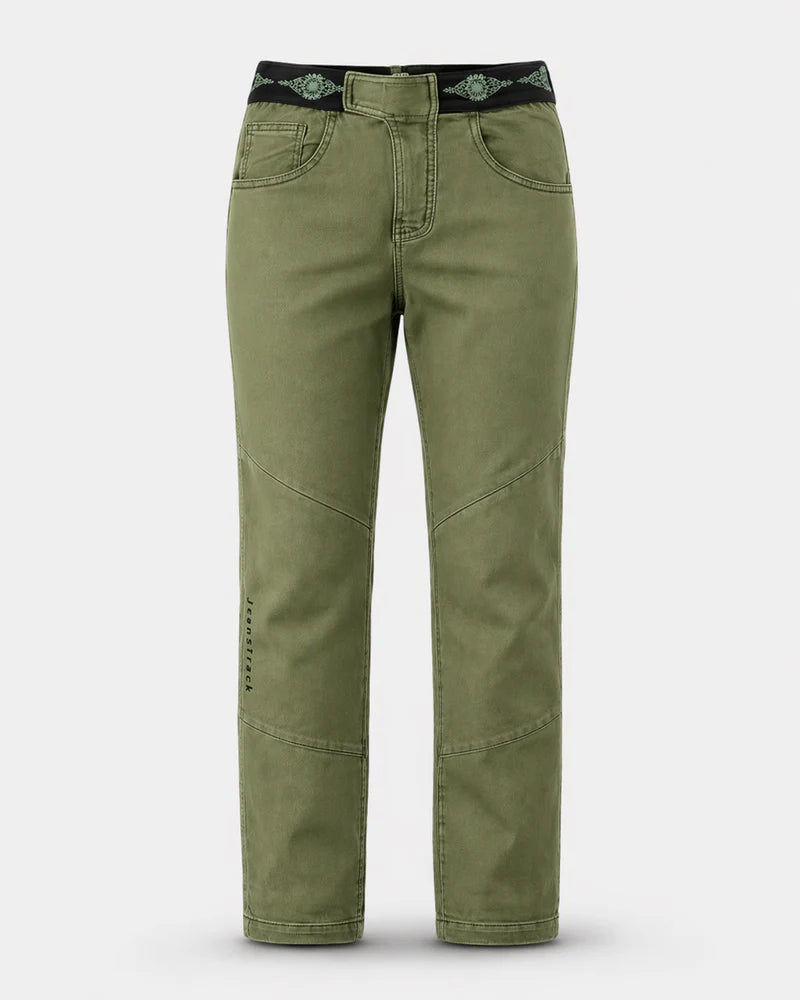 Pantalón Escalada Jeanstrack Trekking Tarya Khaki Mujer
