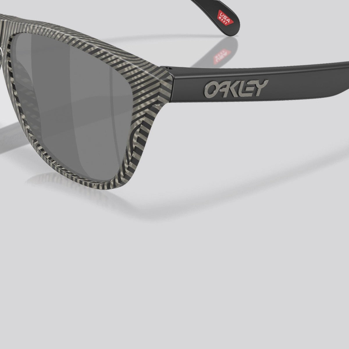 Lentes de Sol Oakley Frogskins Matte Grey Ink Fingerprint / Prizm Black - vista 6