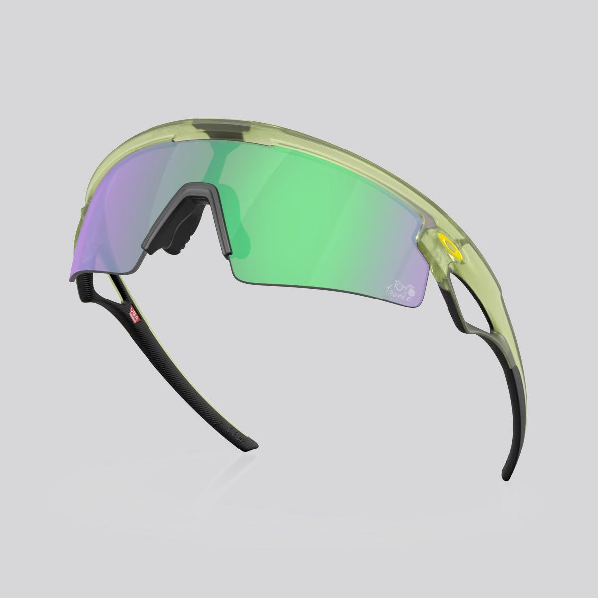 Lentes de Sol Oakley Sphaera 2026 Tour De France Strike Tdf Matte Fern / Prizm Road Jade - vista 4