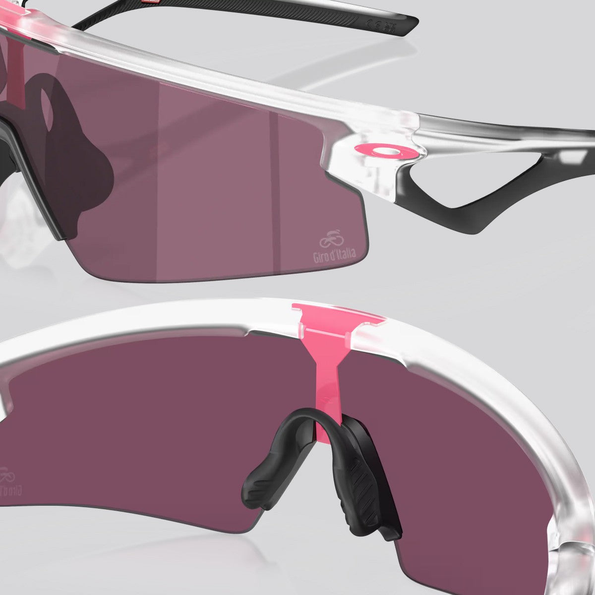 Lentes de Sol Oakley Sphaera Giro d'Italia Matte Clear / Prizm Road Black - vista 6