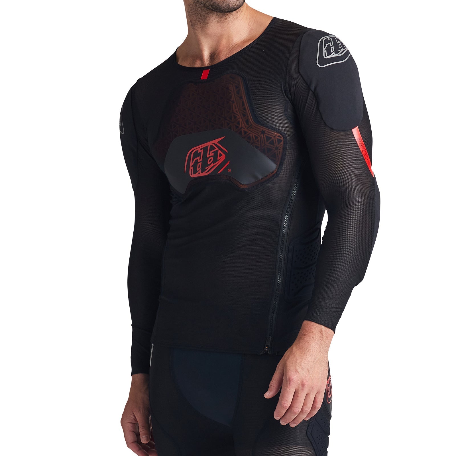Troy Lee Designs Protector De Torso Manga Larga Stage Ghost D30 Solid Black - Rideshop