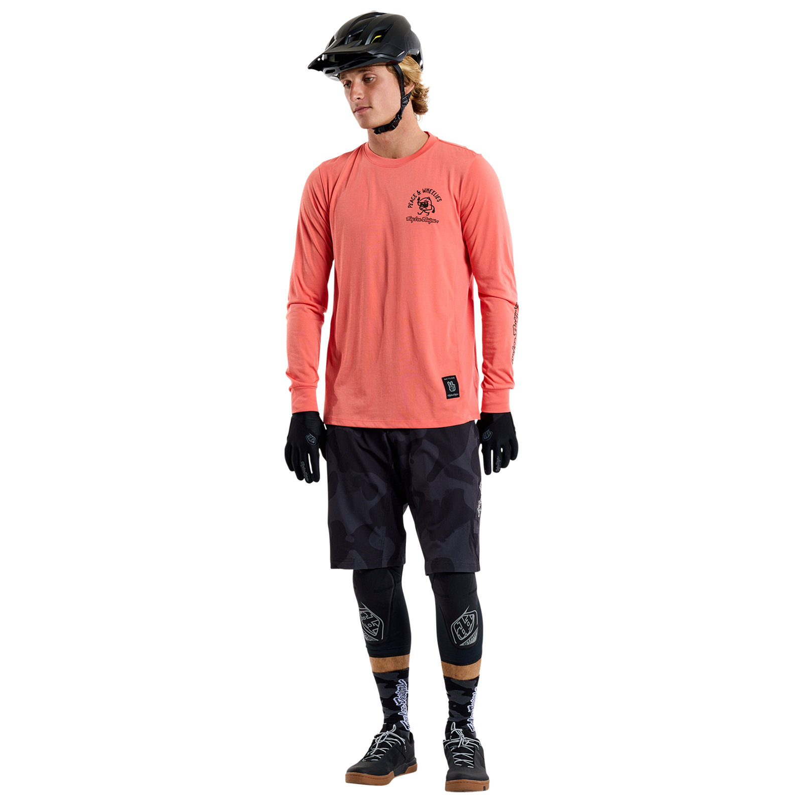 Skyline Long Sleeve Ride Tee P&W Melon