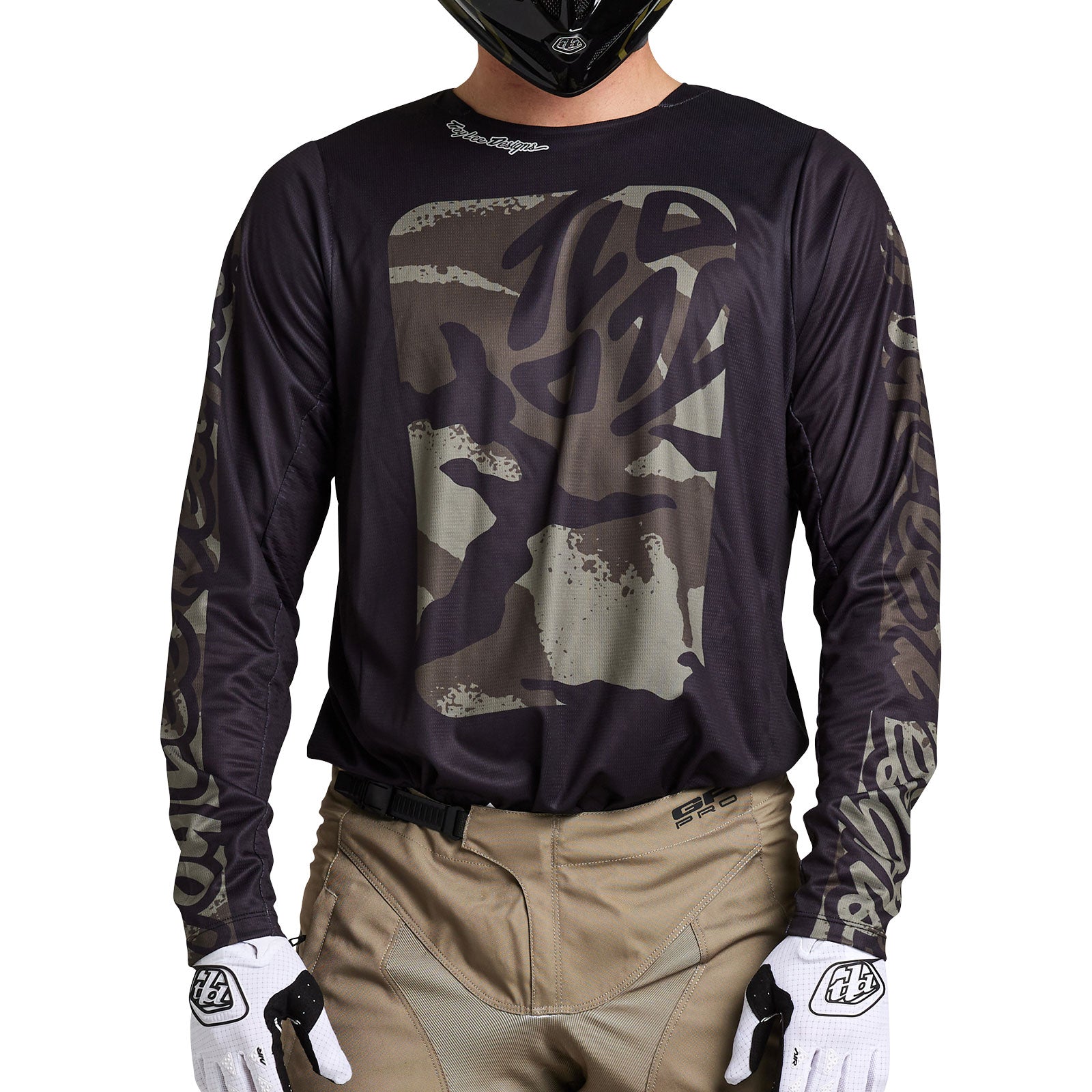 Troy Lee Designs Polera de Moto GP Pro Boxed Negro/Oliva - Rideshop