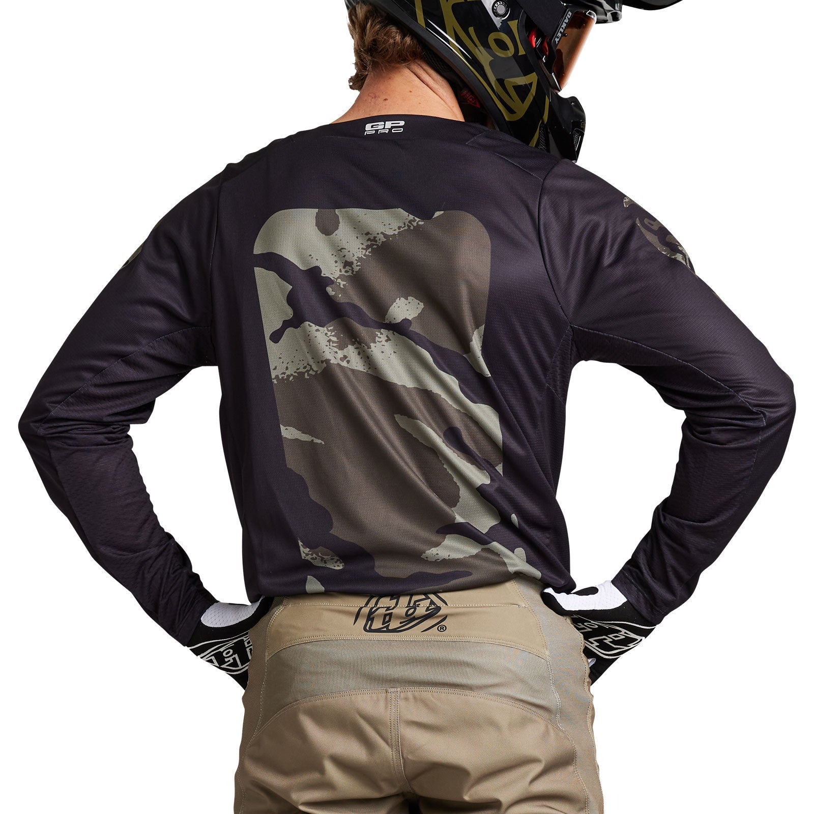 Troy Lee Designs Polera de Moto GP Pro Boxed Negro/Oliva - Rideshop
