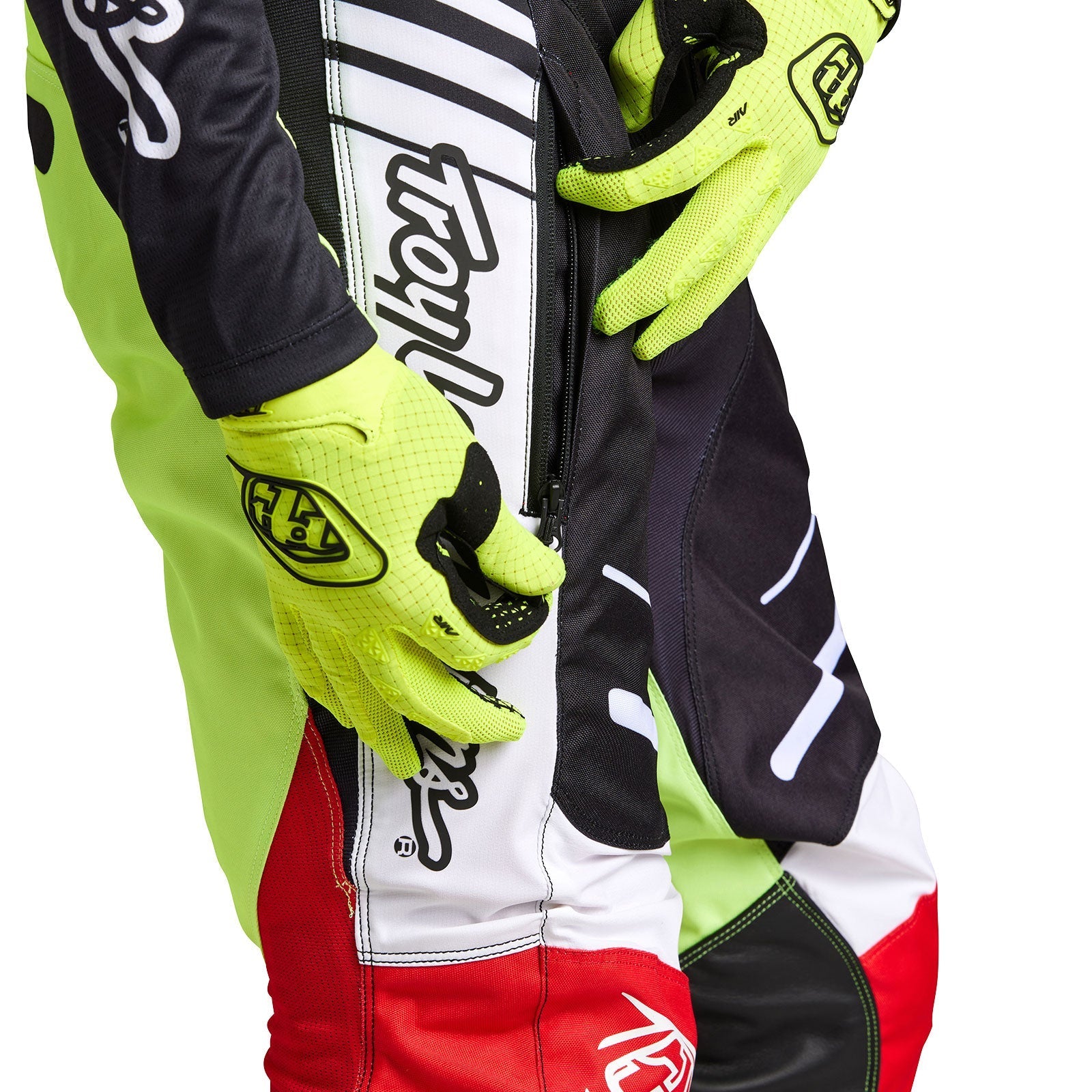 Troy Lee Designs Pantalones GP Blends Blanco/Rojo - Rideshop