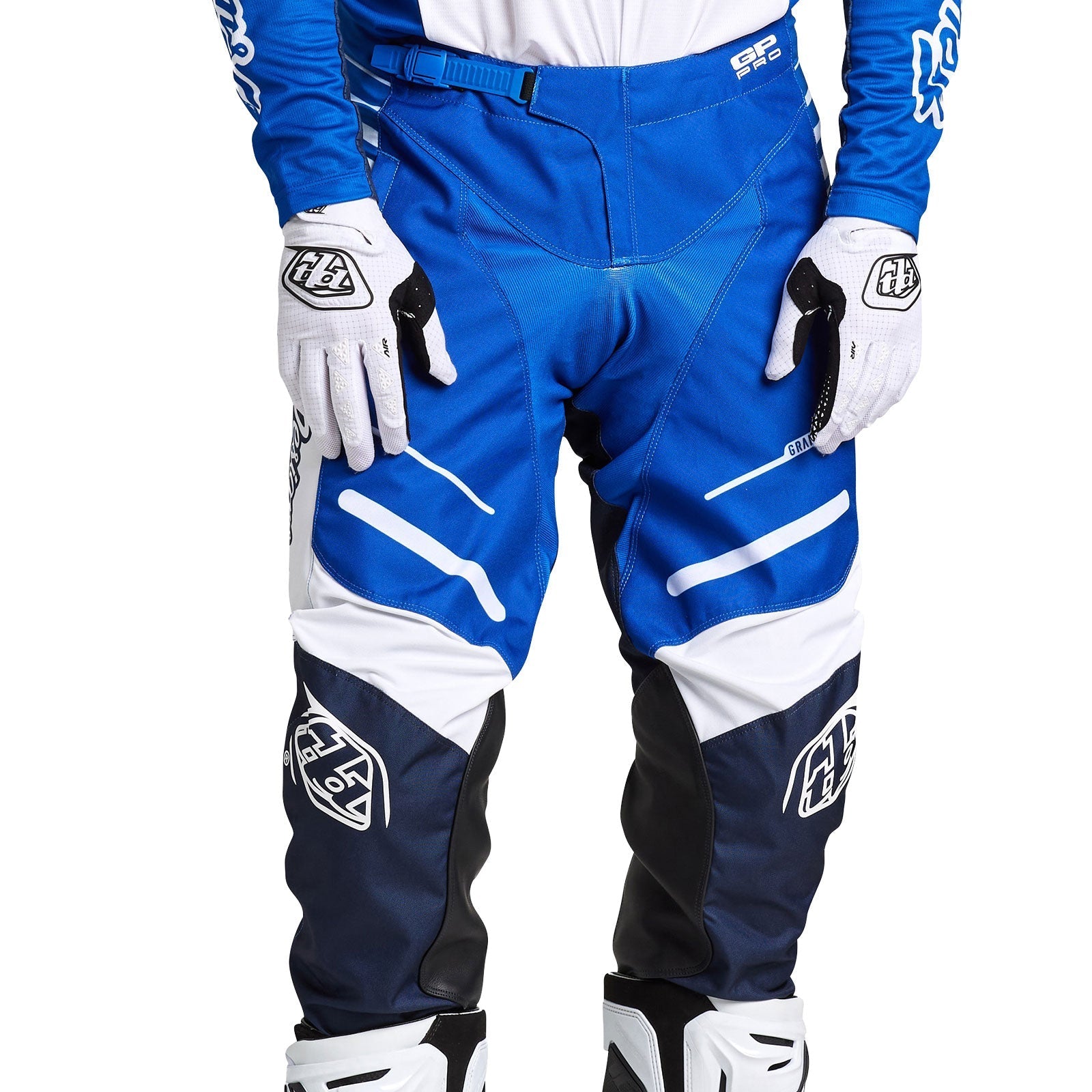 Troy Lee Designs Pantalones GP Blends Blanco/Azul - Rideshop