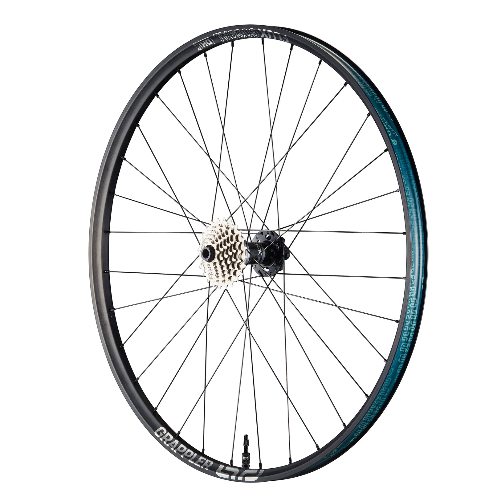 Rueda E13 Grappler Sidekick Flux DH 29 30mm 28H 20x110mm Disco 6P Aluminio - imagen 4