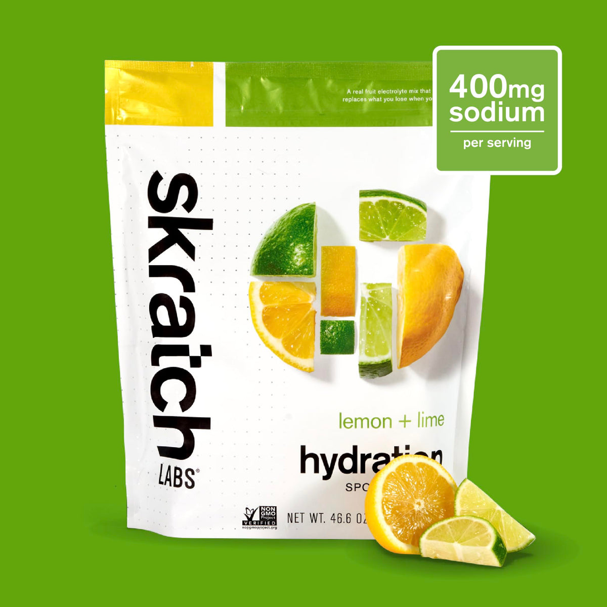 Skratch Labs Hydration Sport Drink Mix Limón y Lima – Bolsa 1320 g (60 porciones)