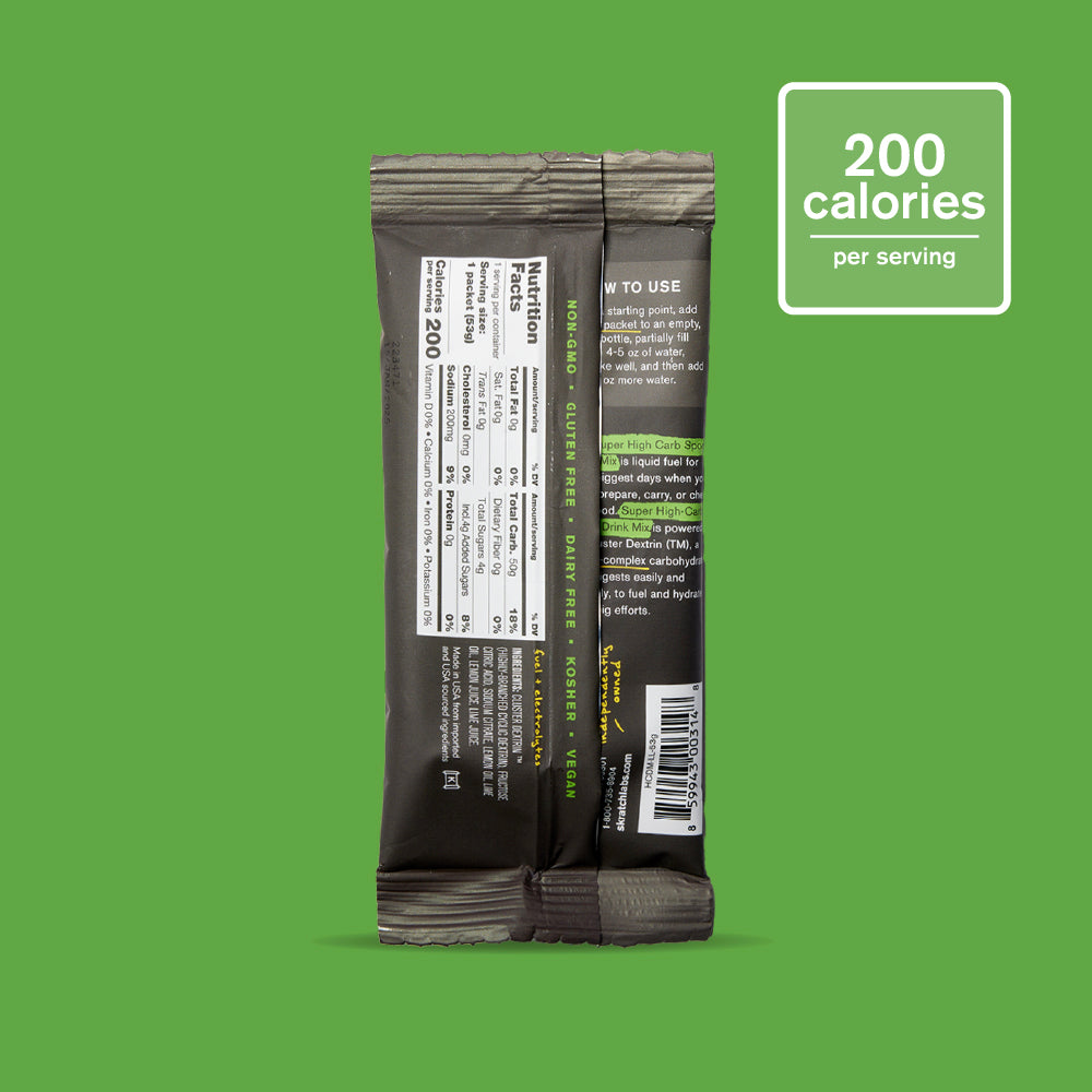 Skratch Labs Super High-Carb Sport Drink Mix Limón y Lima – Sobre 53 g (Unidad) - imagen 2