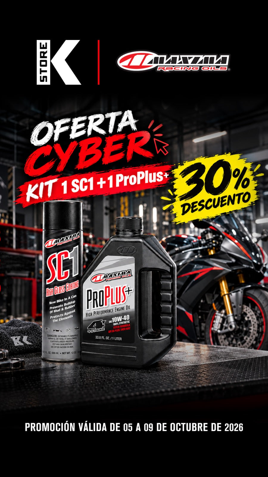 Kit Pro Plus + Sc1 Maxima Racing Oils