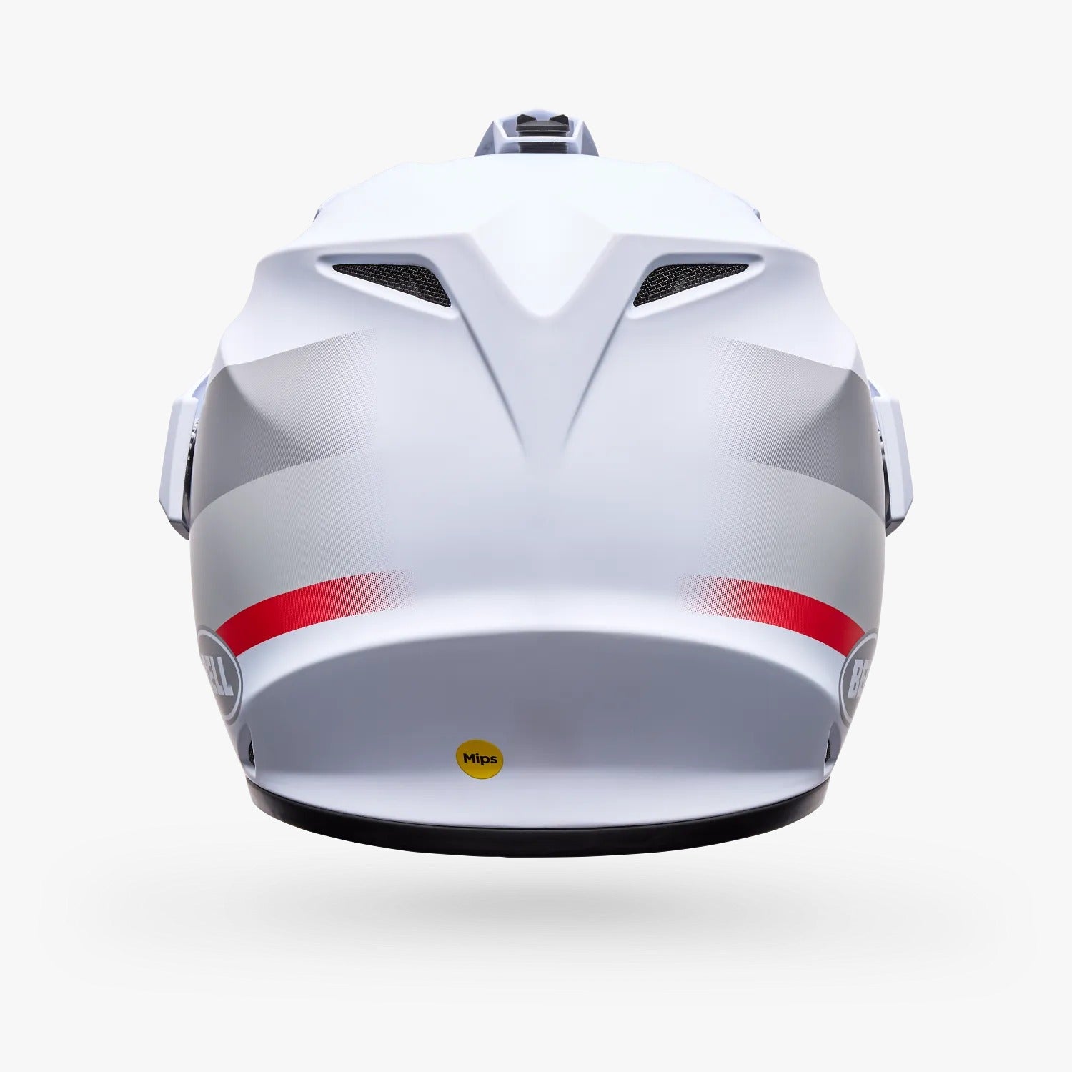 Casco Moto Calle MX-9 ADV Blanco/Rojo Certificado QR Bell
