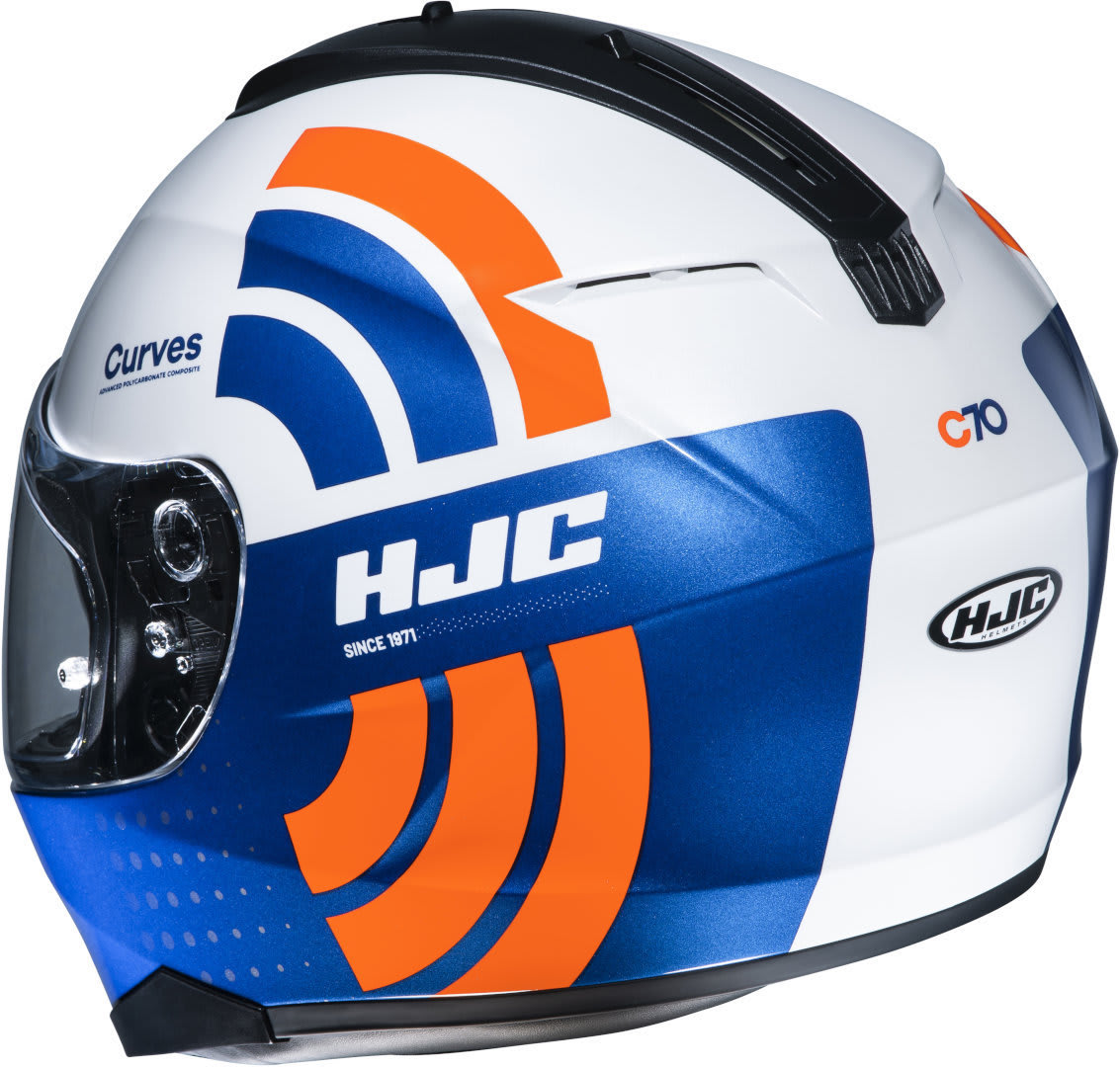 HJC Casco C70 Curves MC27 Azul/Blanco/Rojo - Rideshop
