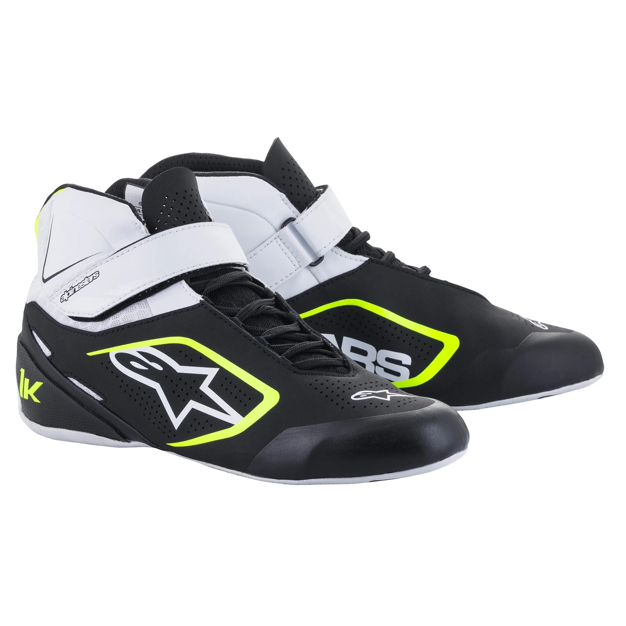 Zapatillas Auto Alpinestars Tech-1K V2 Negro Amarillo