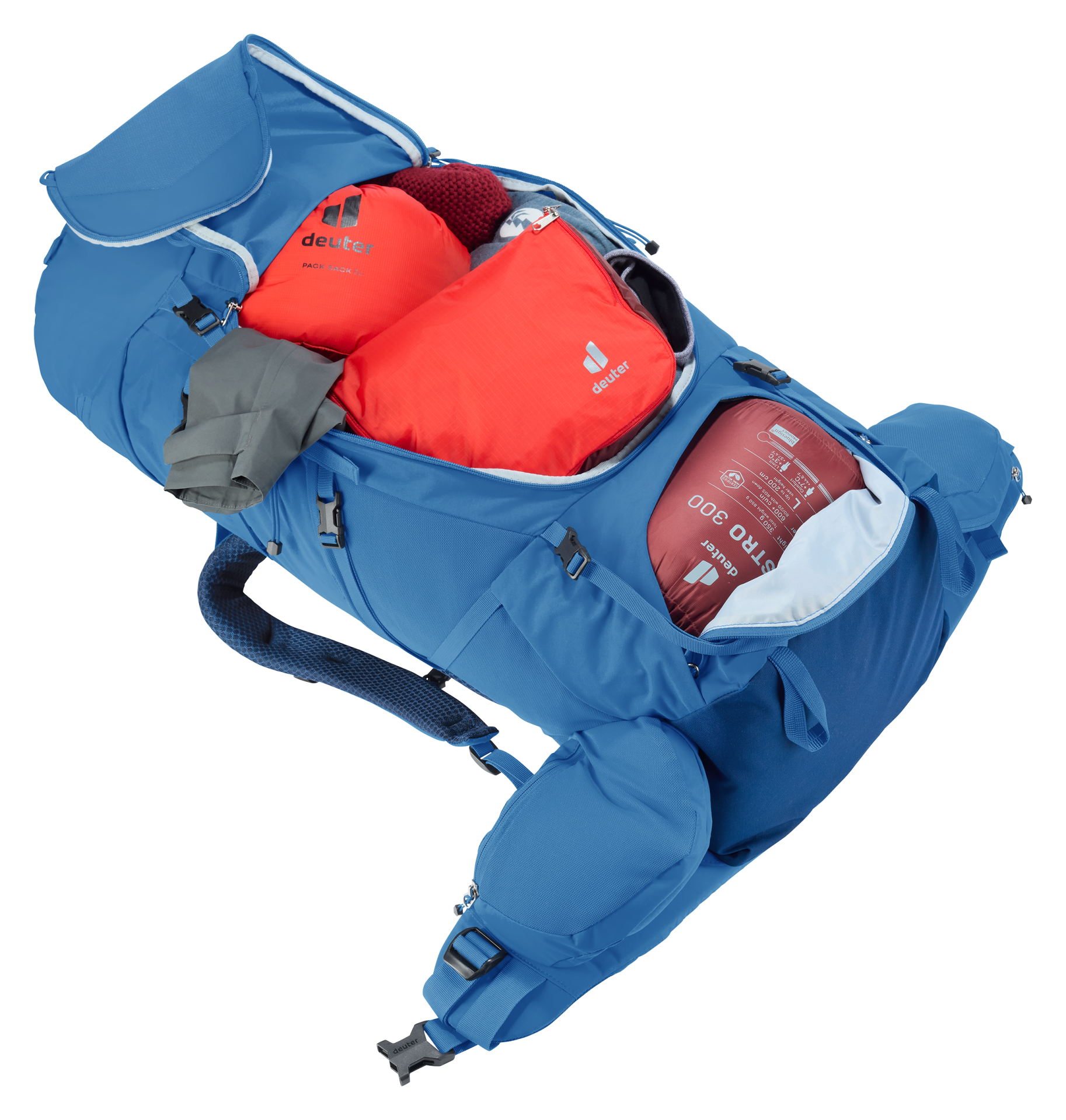 Deuter Mochila Aircontact Core 50+10 baltic-nightblue