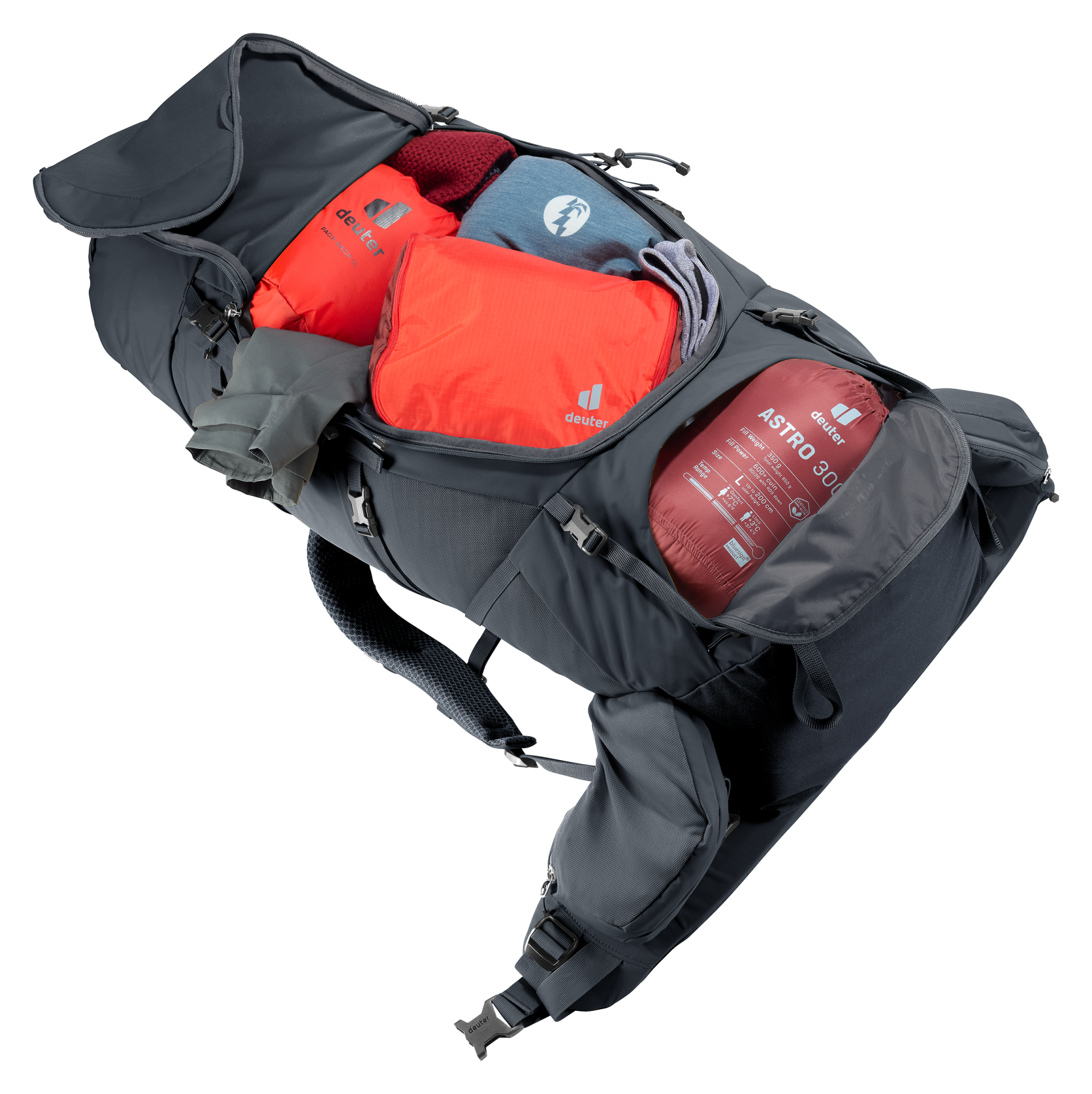 Deuter Mochila Aircontact Core 60+10 black