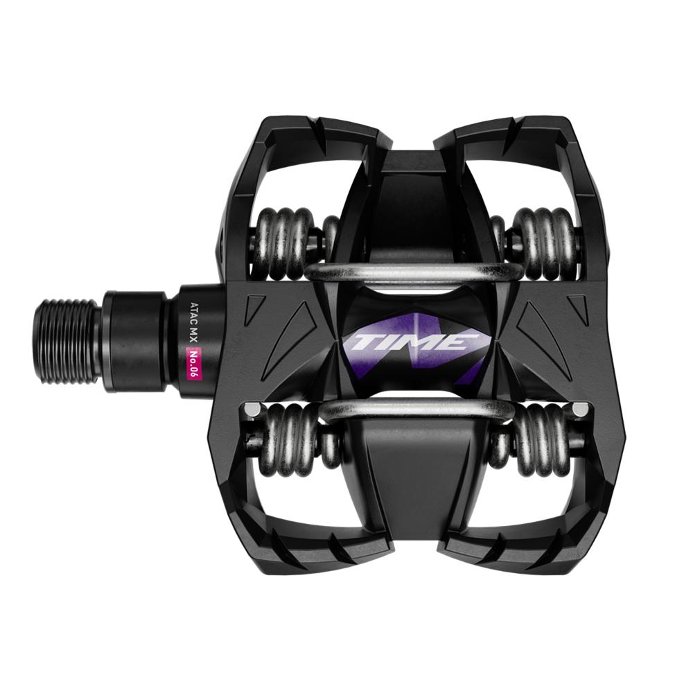 Pedales TIME Sport MX 6 B1 Black Purple - Rideshop