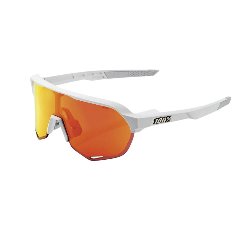 100% Anteojos S2 - Soft Tact Off White - Hiper Red Multilayer Mirror Lens - Rideshop