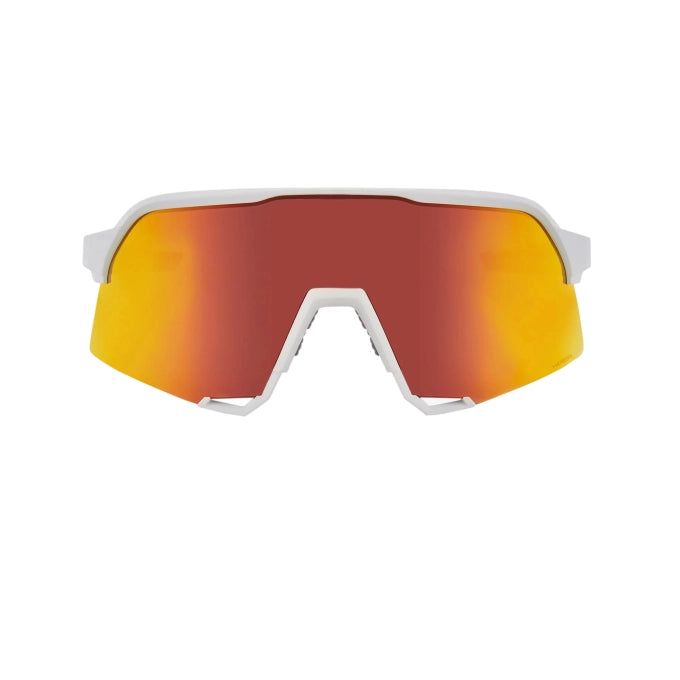 100% Anteojos S3 - Soft Tact White - Hiper Red Multilayer Mirror Lens - Rideshop