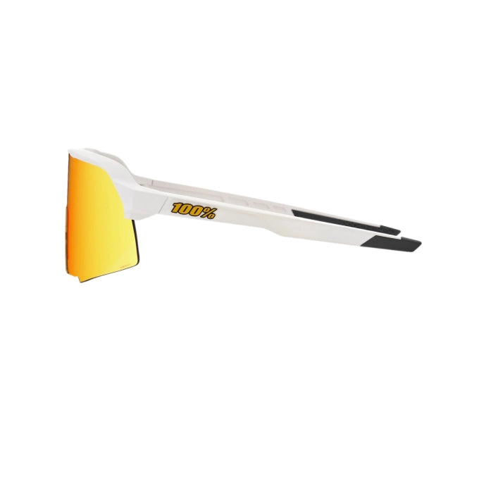 100% Anteojos S3 - Soft Tact White - Hiper Red Multilayer Mirror Lens - Rideshop