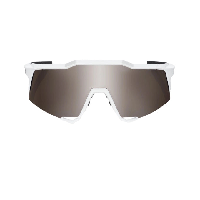 100% Anteojos Speedcraft - Matte White - Hiper Silver Mirror Lens - Rideshop