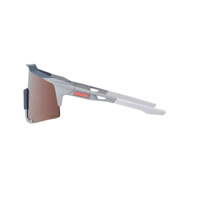 100% Anteojos Speedcraft - Soft Tact Stone Grey - Hiper Crimson Silver Mirror Lens - Rideshop