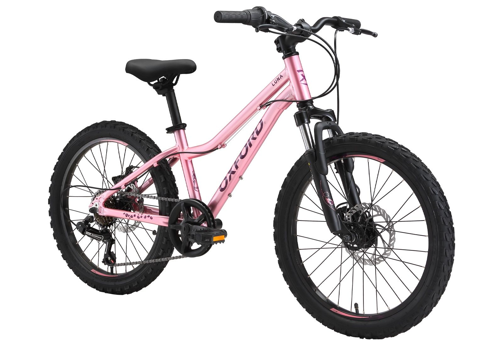 Bicicleta Infantil Oxford Luna Aro 20 Suspensión 6V Rosado My2025