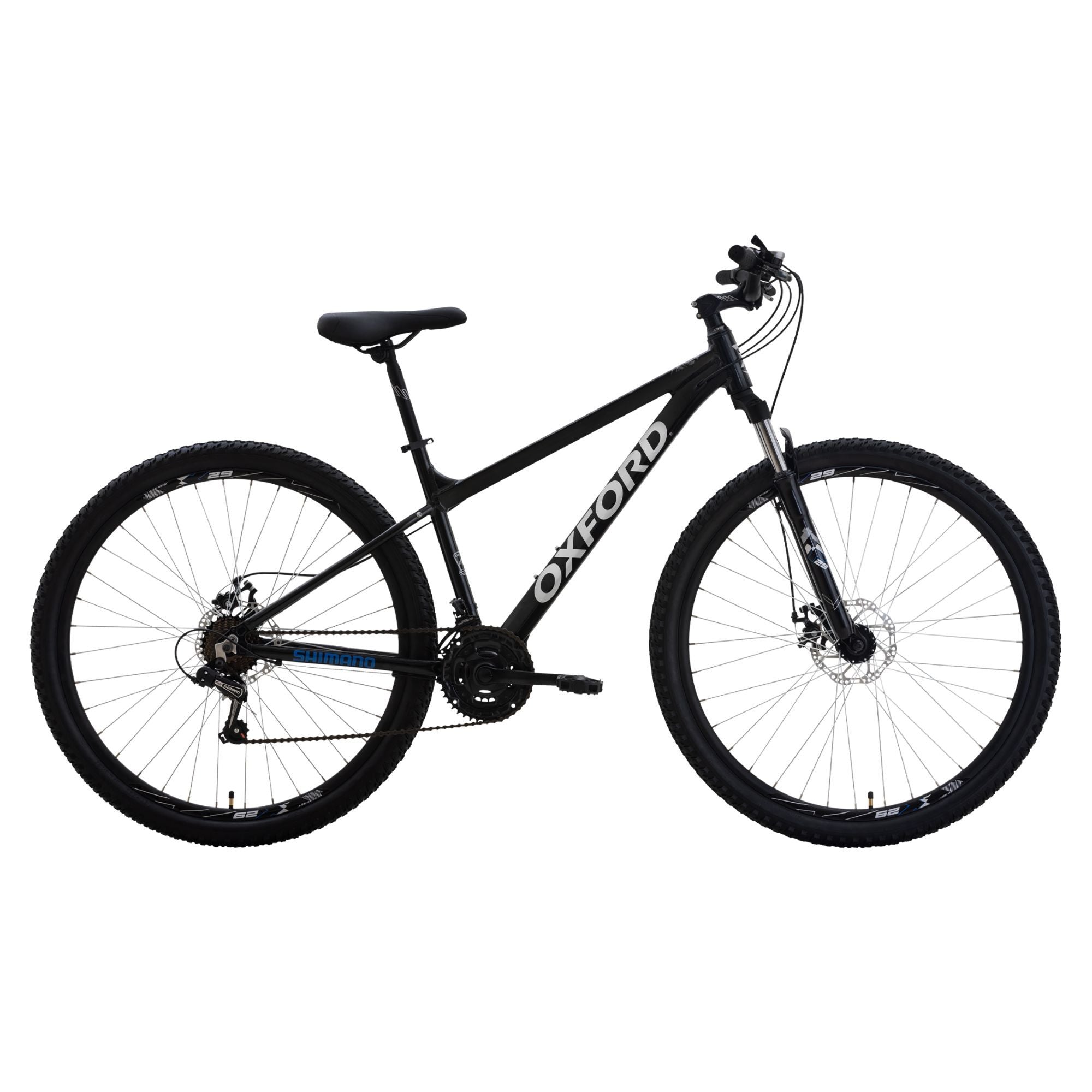 Oxford Bicicleta Everest 21V Negro/Plata - Rideshop
