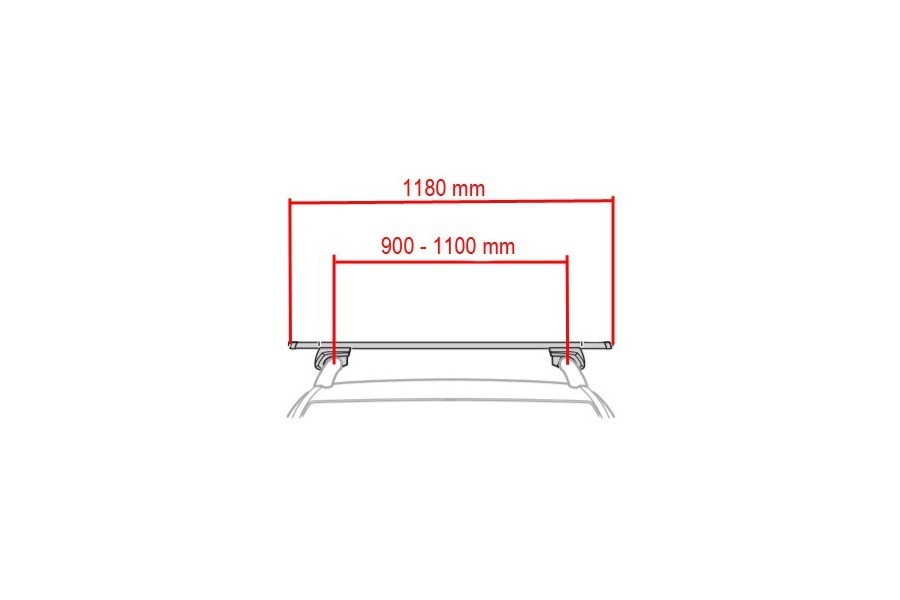 Thule Barras SmartRack XT 118cm | Squarebar