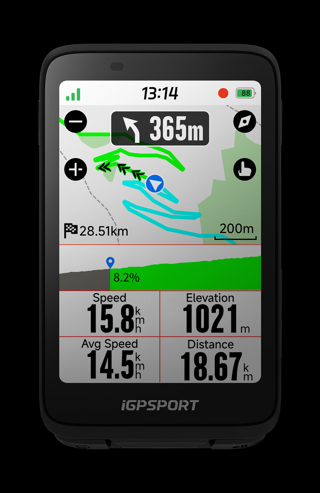 Ciclocomputador iGPSPORT BiNavi Pantalla Táctil