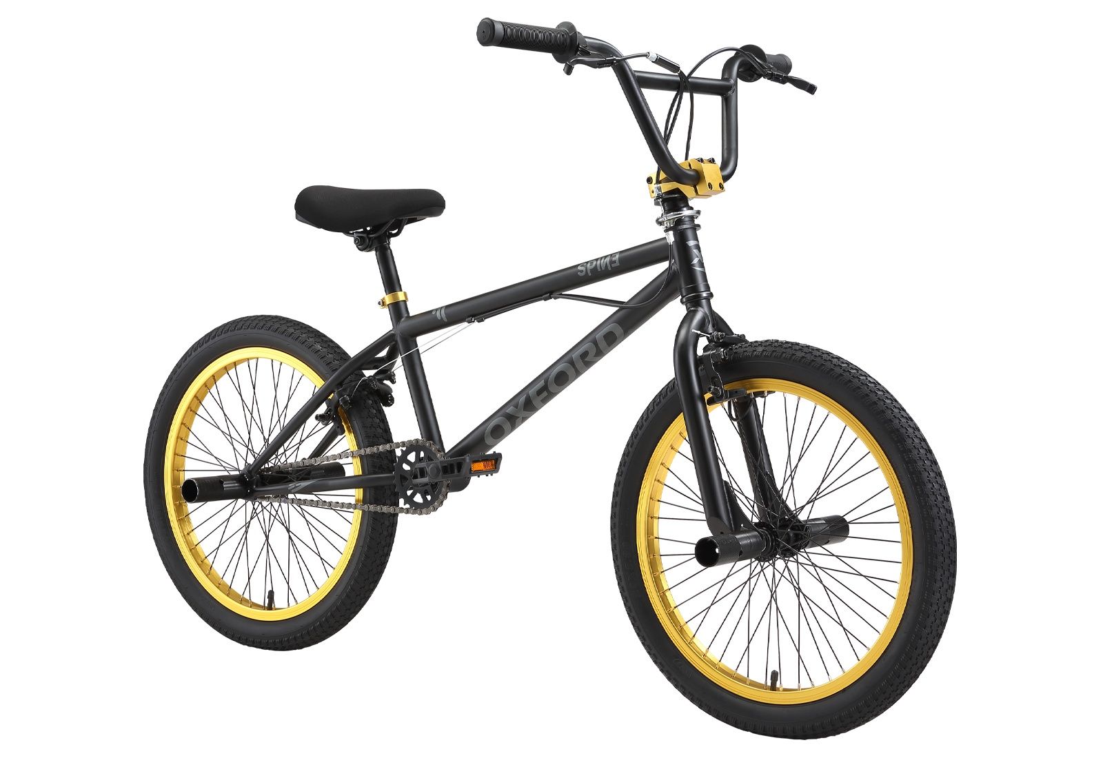 Bicicleta Infantil Oxford Spine Aro 20 Negro/Amarillo My2025