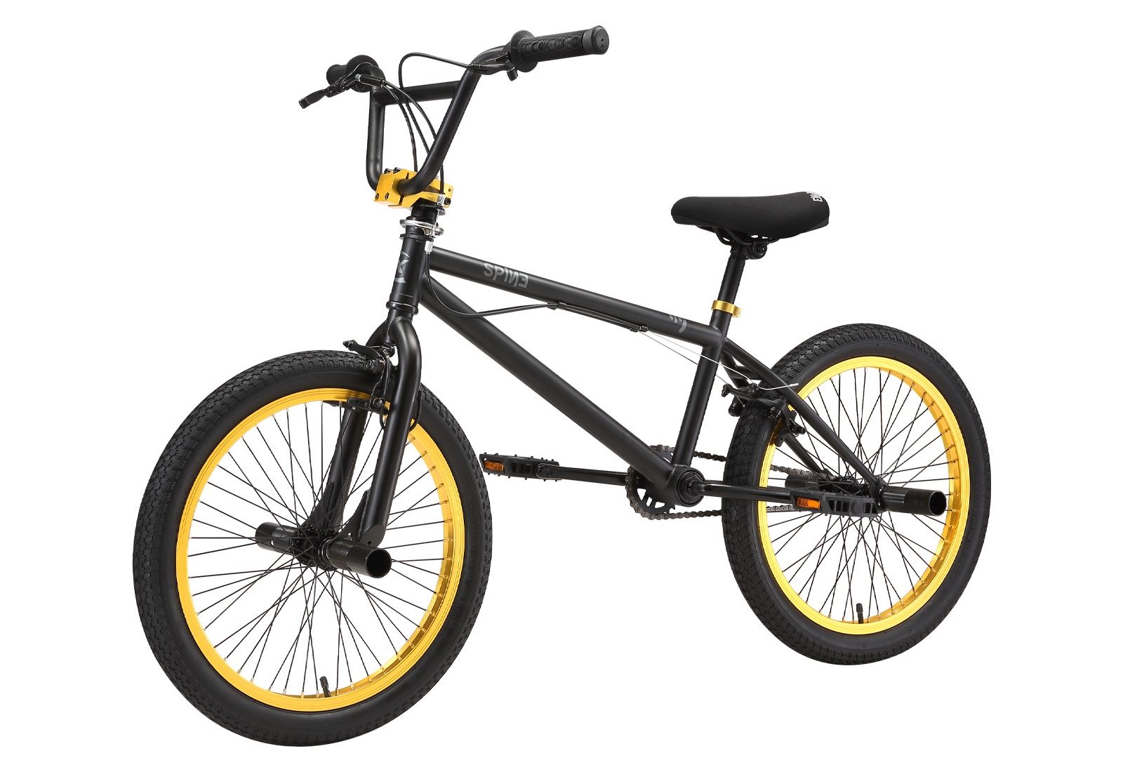 Bicicleta Infantil Oxford Spine Aro 20 Negro/Amarillo My2025
