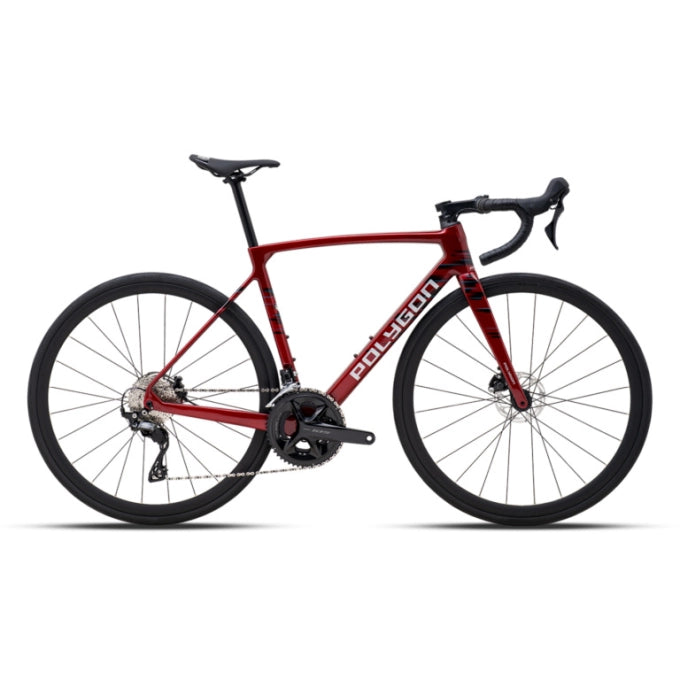 Polygon Bicicleta Ruta Strattos S7D Rojo/Negro
