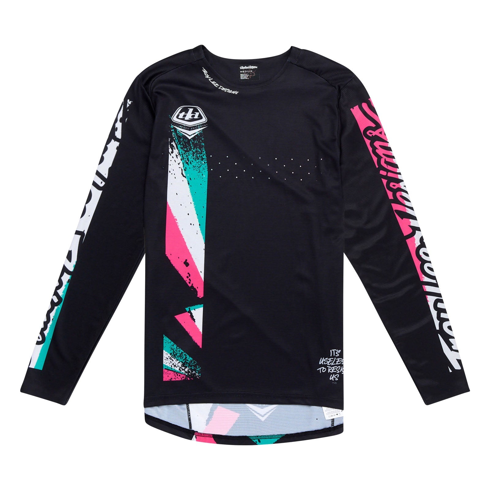 Troy Lee Designs Polera de Bicicleta Full Pull Negra