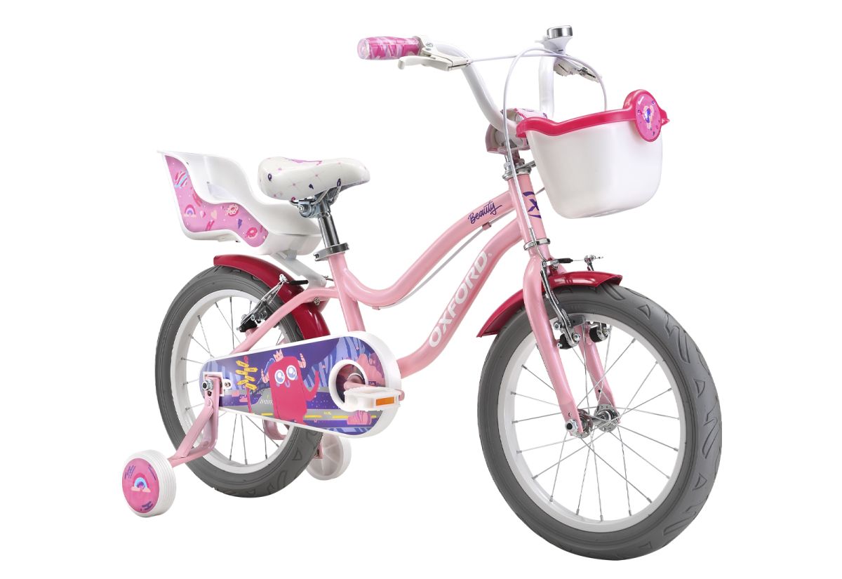 Bicicleta Infantil Oxford Beauty Aro 16 Rosado