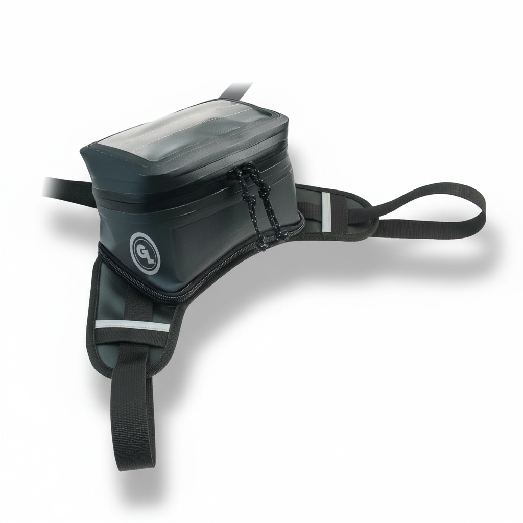 Bolso De Estanque Para Moto Giant Loop Buckin' Roll Tank Bag Negro