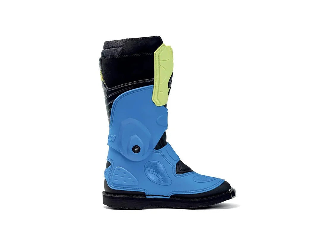 Bota de Moto Sidi Flame Light Blu Lime Nero