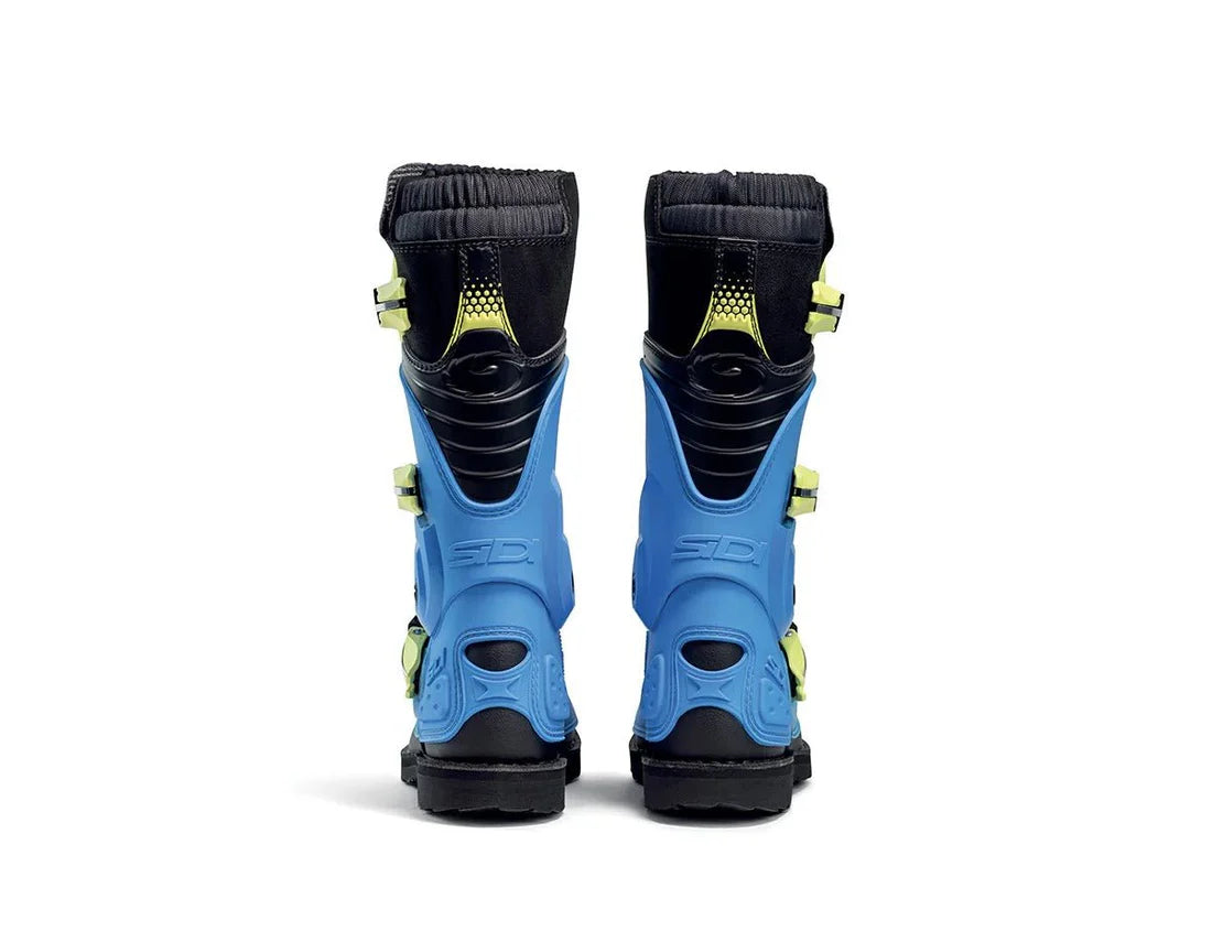 Bota de Moto Sidi Flame Light Blu Lime Nero