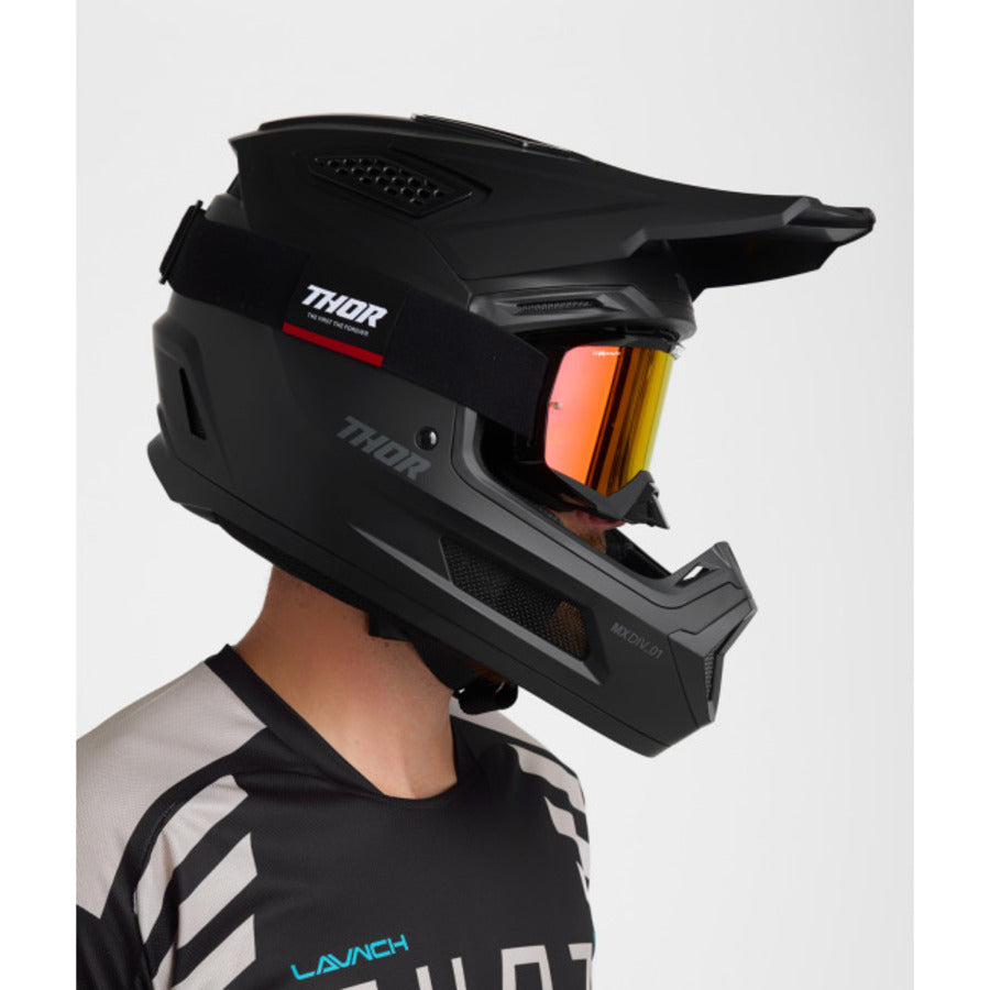 Casco Moto Thor Fleet Blackout Negro Matte