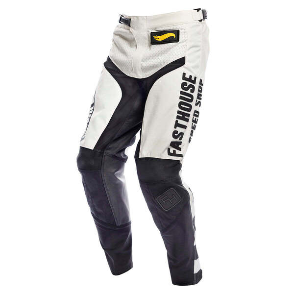 Pantalón Niño Fasthouse Grindhouse HW Blanco Negro