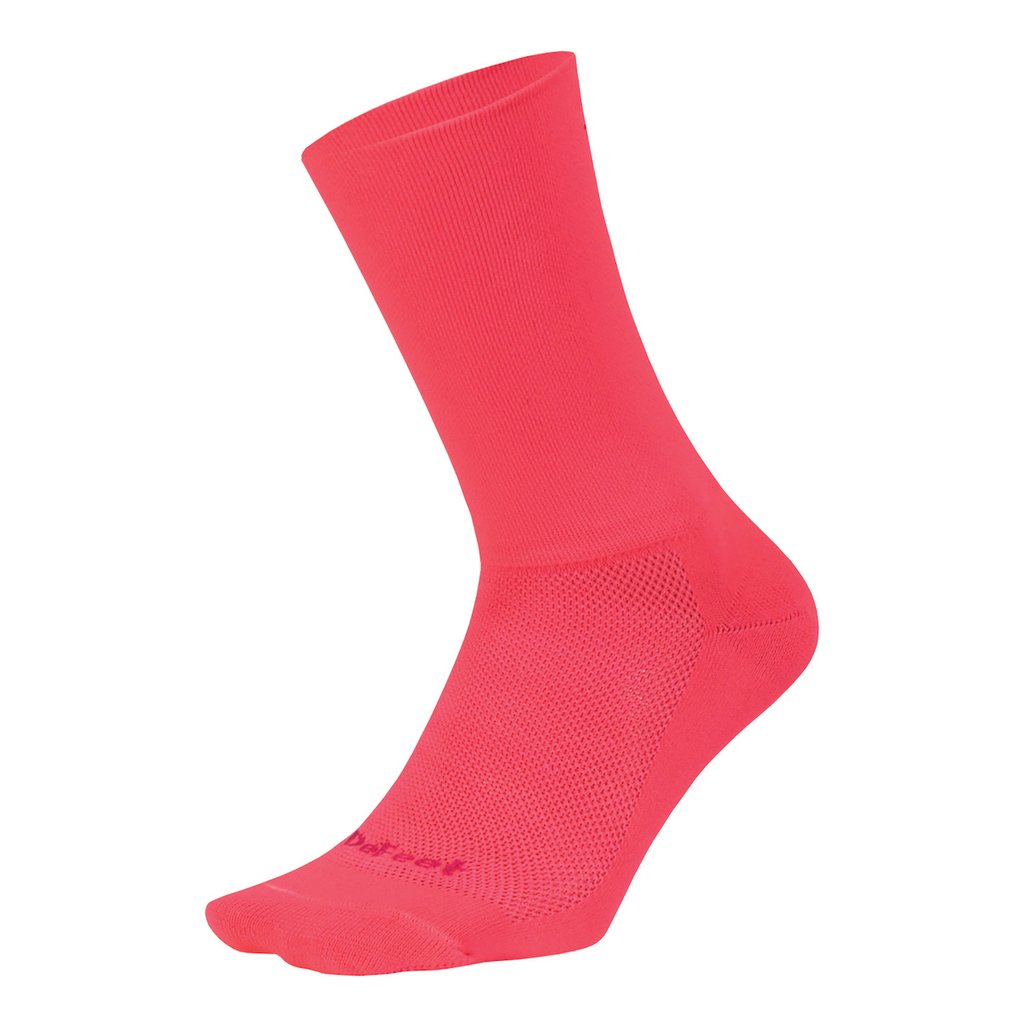 Calcetín Defeet Aireator 6'' D-Logo Double Cuff Hi-Vis Pink Solid Color
