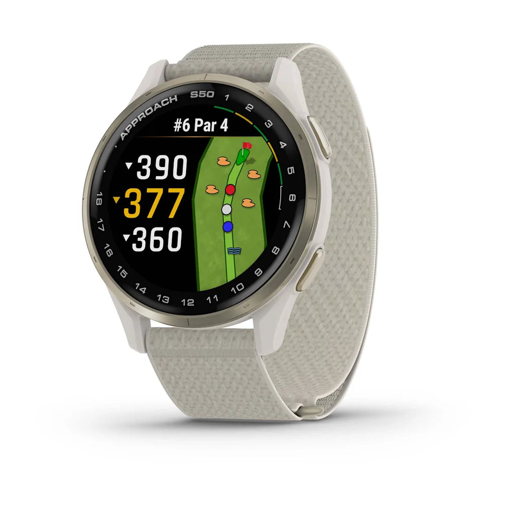 Garmin Approach S50 Reloj Gps para Golf 43mm Correa de Nylon
