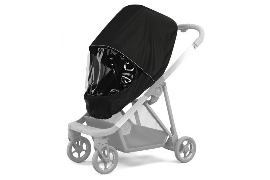 Housse De Protection Transparente Thule Pour Double Poussette 17-X - Anti-intempéries, Facile à Installer