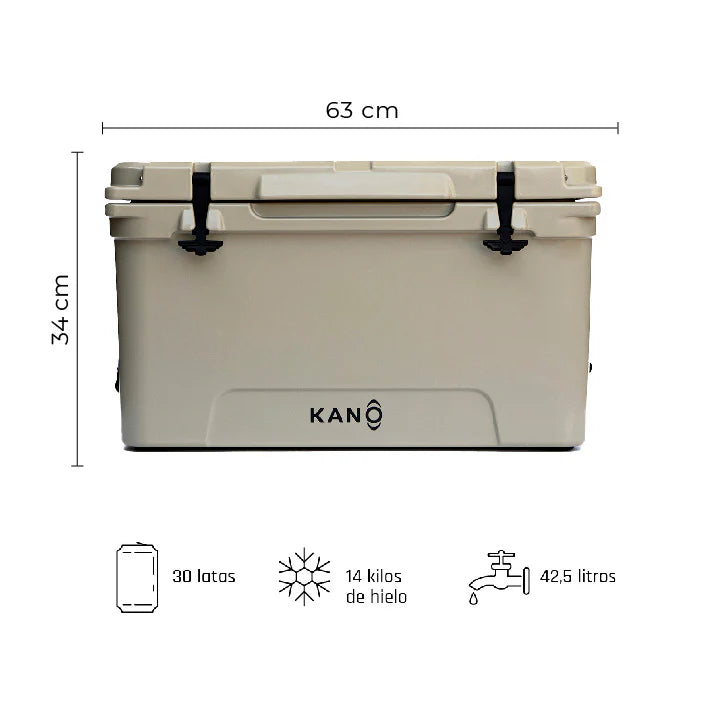 Cooler Rígido O'Higgins Kano 45QT Beige