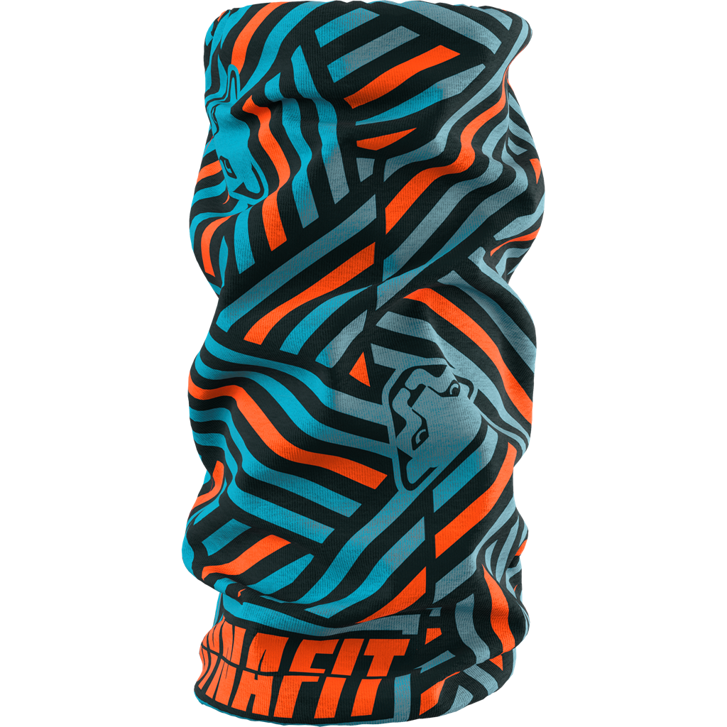 Bandana Dynafit Logo Neck Gaiter Storm Blue-Razzle Dazzle